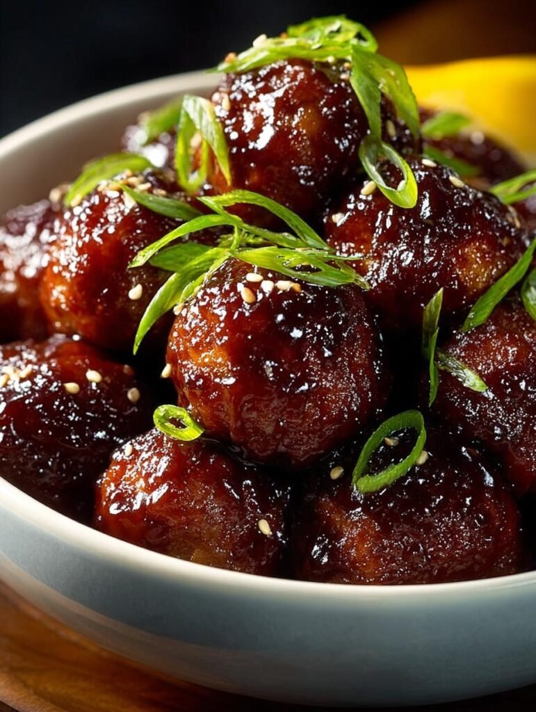 Slow Cooker Teriyaki Meatballs