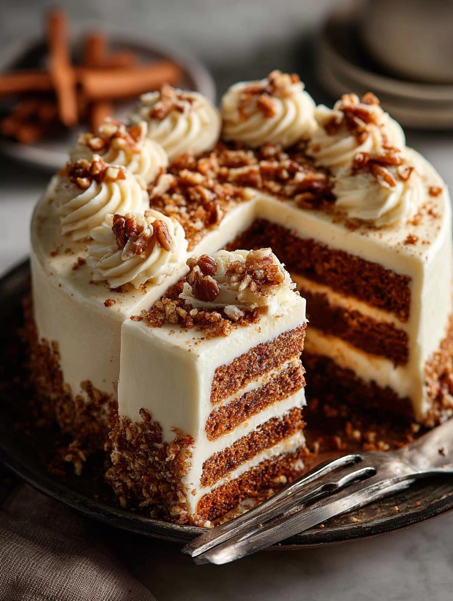 Spice Cake with Brown Sugar and Brown Butter Frosting - Spice Cake with Brown - additional detail