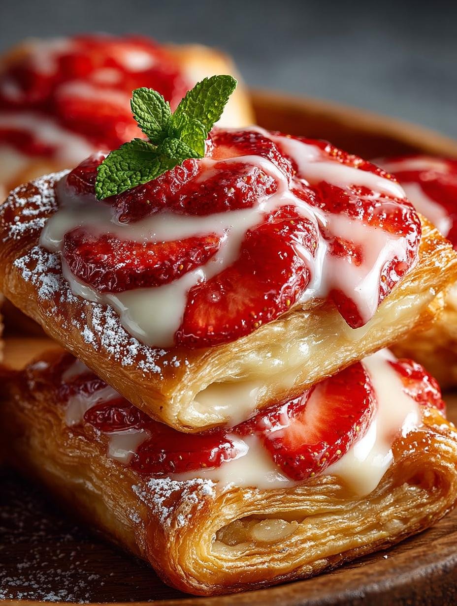 Strawberry Danish: 12 Irresistible Pastry Delights - Strawberry Danish - main visual representation