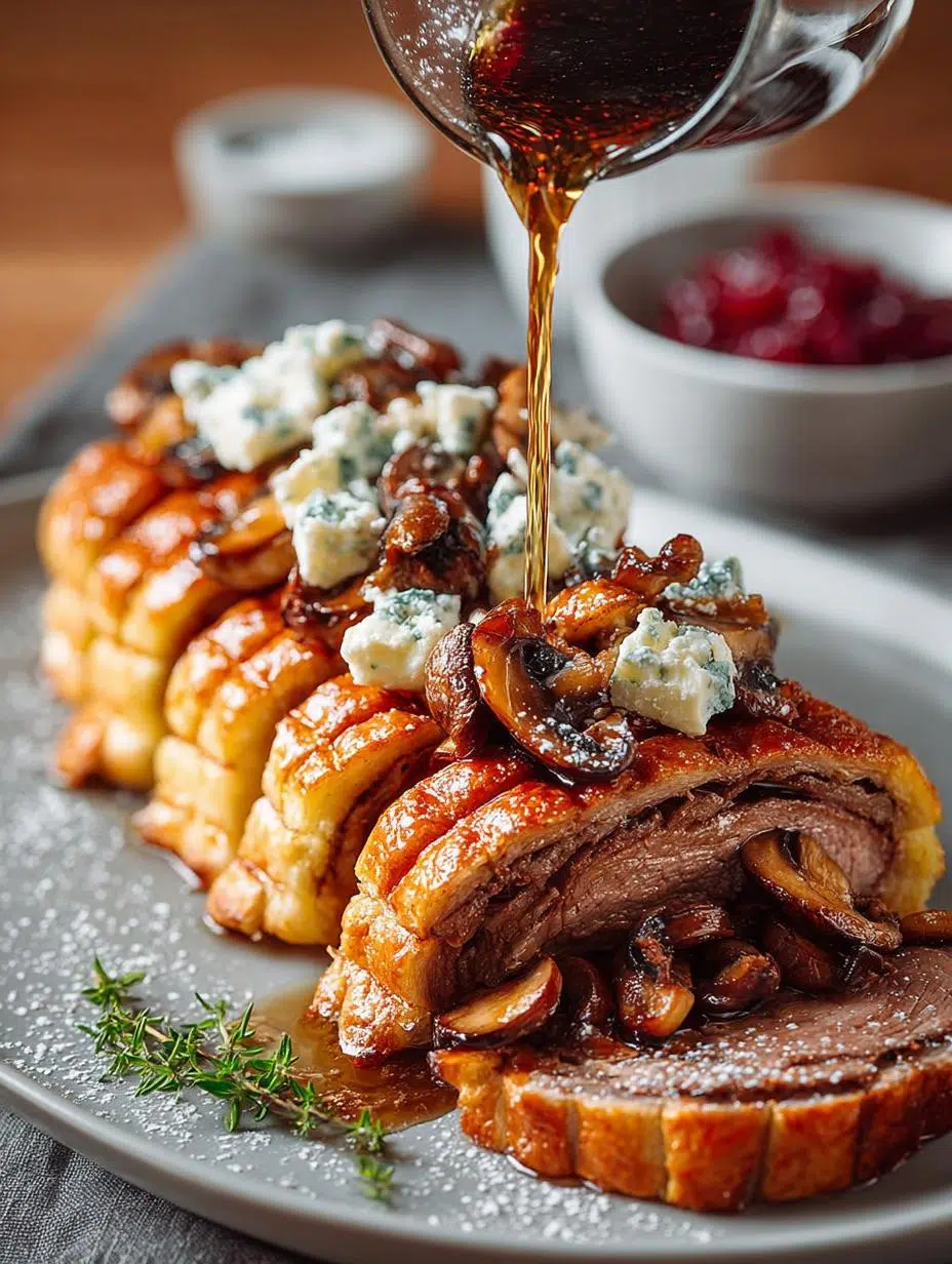 Stuffed Flank Steak with Mushrooms: 5 Star Recipe - Stuffed Flank Steak with - main visual representation