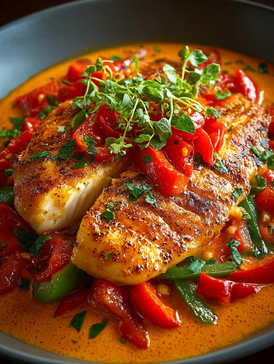 Tilapia Roasted Pepper Sauce: 7 Irresistible Flavors - Tilapia Roasted Pepper Sauce - main visual representation