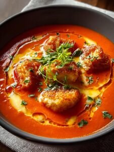 Tomato Soup with Cheesy