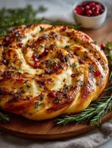 Twisted Pizza Wreath with