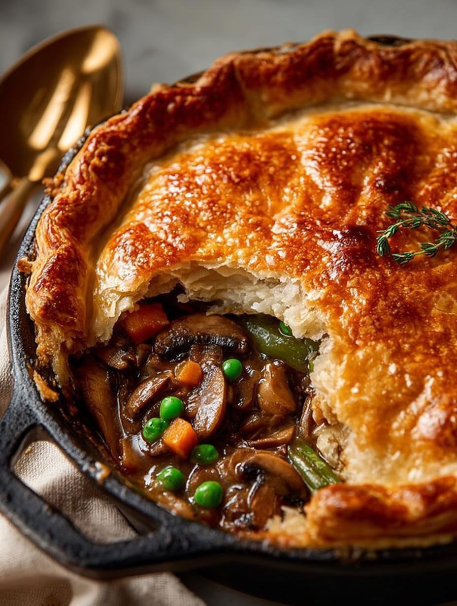 Vegan Mushroom Pot Pie: 5 Steps to Pure Comfort - Vegan Mushroom Pot Pie - main visual representation