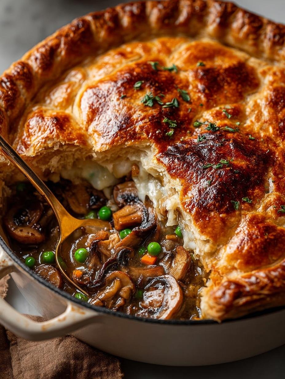 Vegan Mushroom Pot Pie: 5 Steps to Pure Comfort - Vegan Mushroom Pot Pie - additional detail