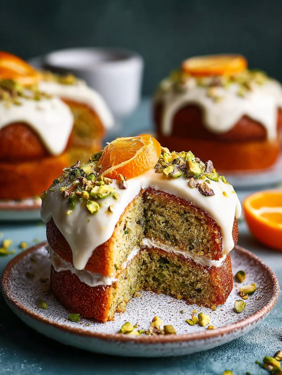 Vegan Orange Pistachio Cakes: 12 Irresistible Treats - Vegan Orange Pistachio Cakes - additional detail