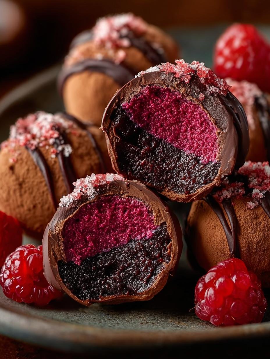 Velvety Raspberry Truffles Melt: 24 Irresistible Bites - Velvety Raspberry Truffles Melt - additional detail