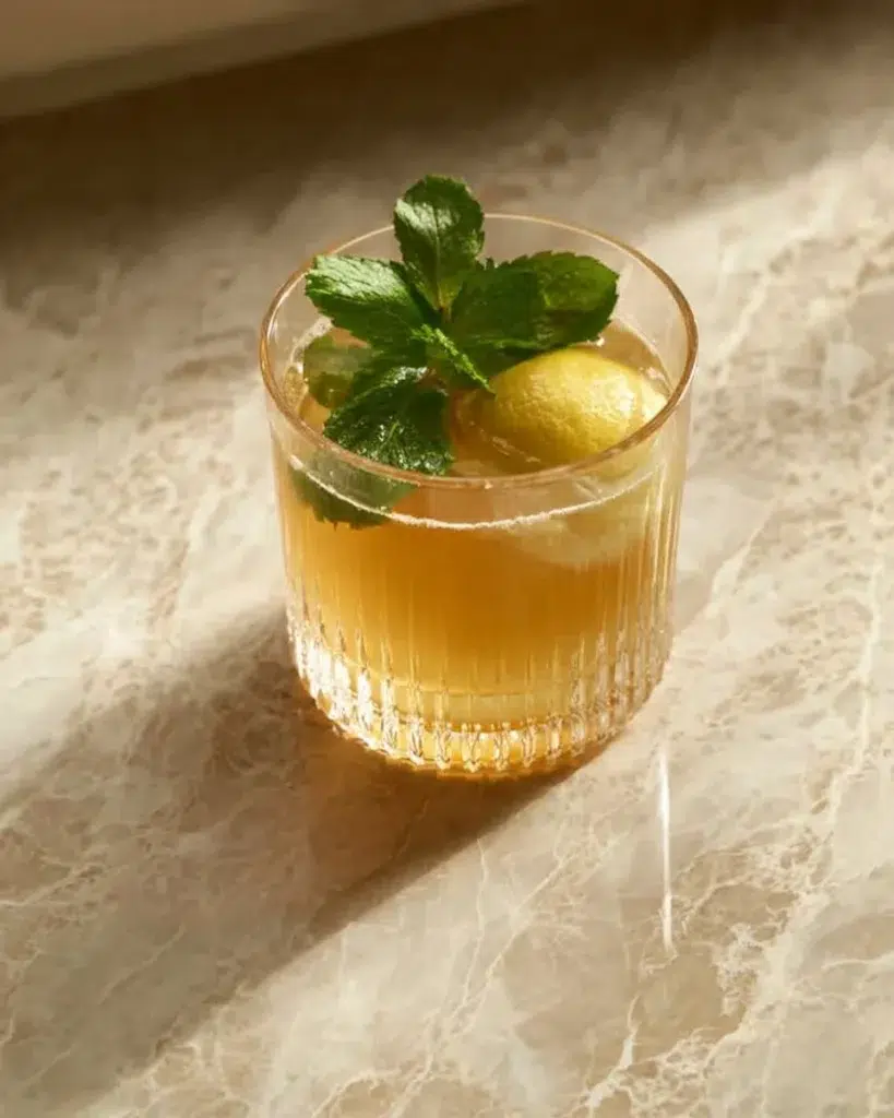 A peaceful moment enjoying a simple cup of tea with steam rising