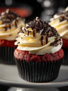 Goth Cupcakes 8 Delicious Goth Cupcakes with dark frosting and spooky decorations