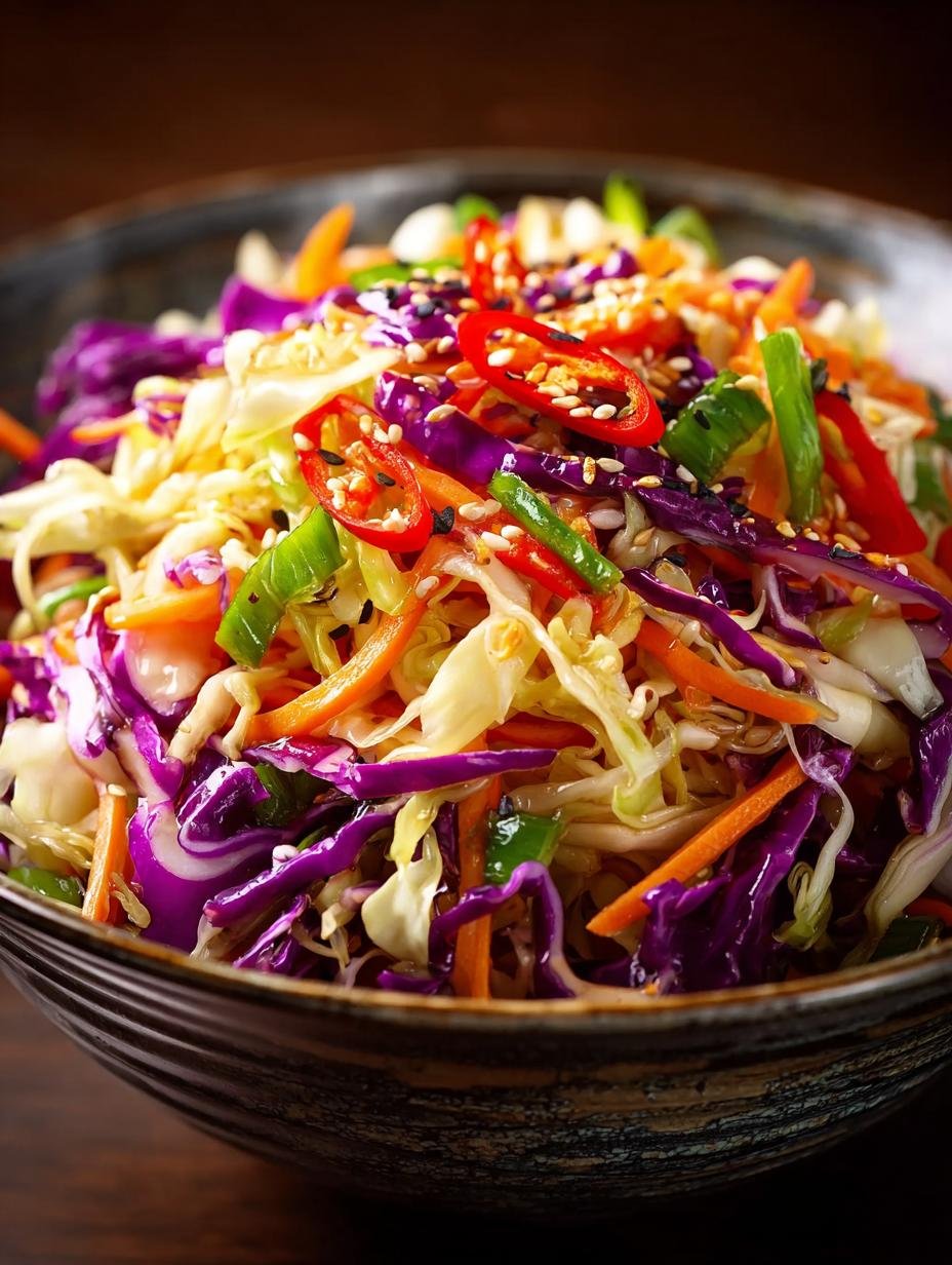 Delicious Asian Cabbage Salad: 5 Crunchy Variations - Asian Cabbage Salad - additional detail