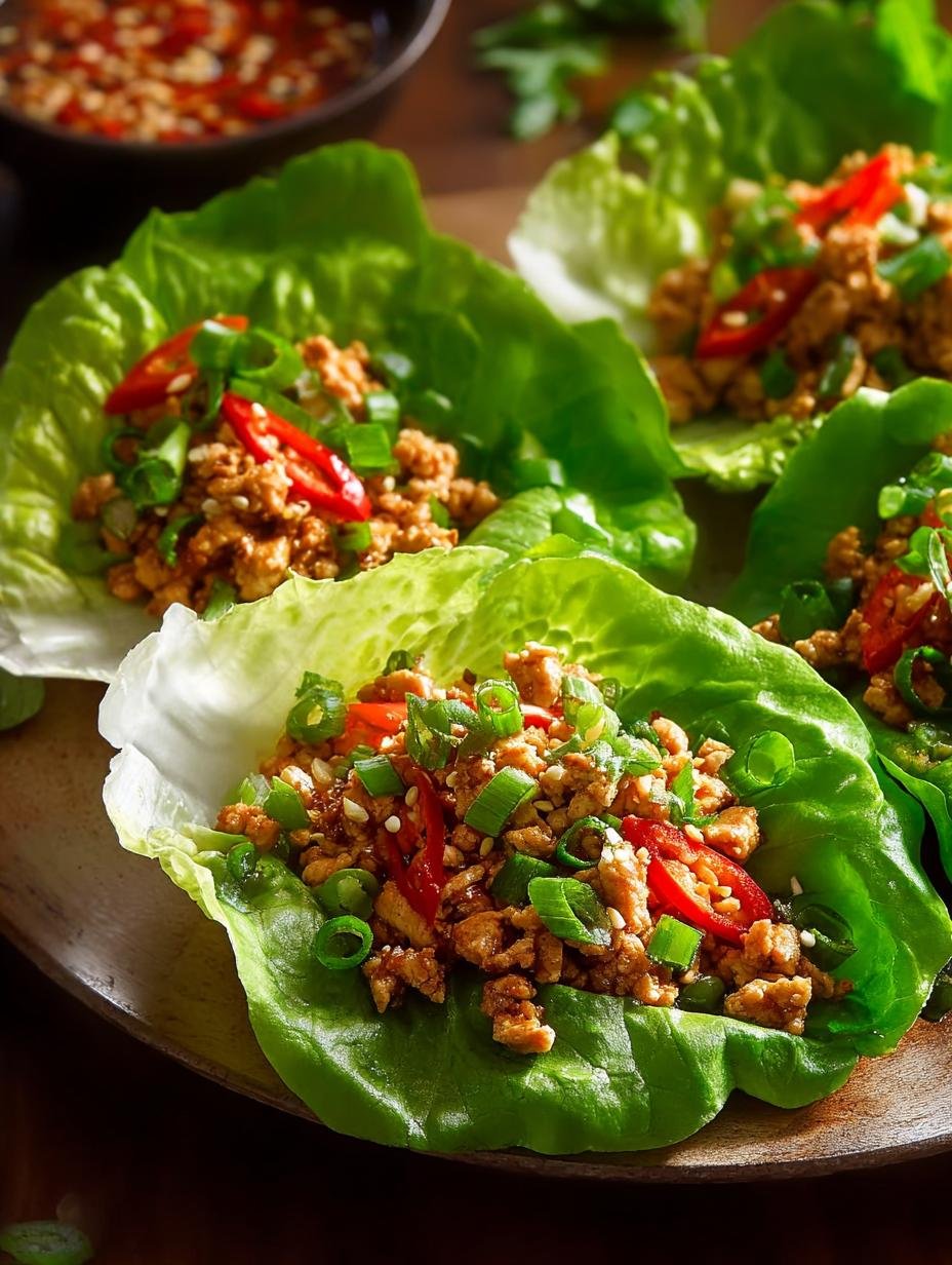 Delicious Asian Chicken Lettuce Wraps for a Healthy Meal 3 Delicious Asian Chicken Lettuce Wraps for a Healthy Meal - Asian Chicken Lettuce Wraps - additional detail