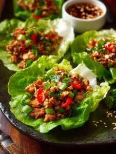 Asian Chicken Lettuce Wraps