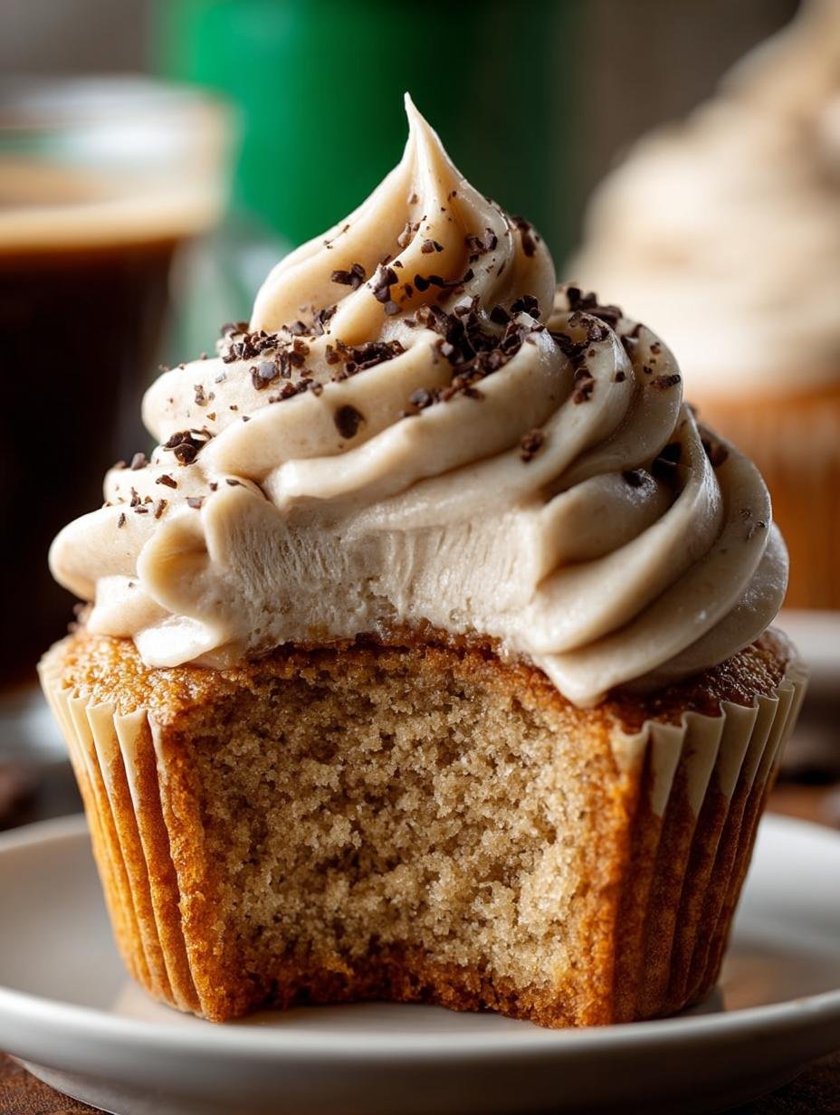 Irresistible Baileys Coffee Cupcakes with rich coffee flavors and Baileys Irish Cream frosting