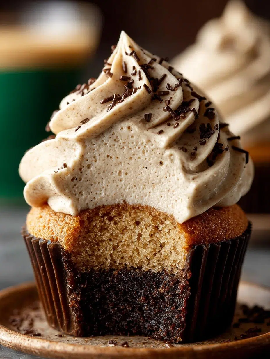 Deliciously frosted Baileys Coffee Cupcakes ready to serve