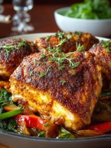 Baked Cajun Chicken Thighs