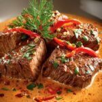 Beef Creamy Paprika Sauce