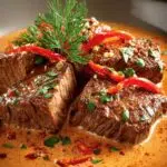 Beef Creamy Paprika Sauce