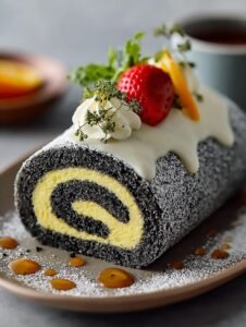 Irresistible Black Sesame Roll Cake for Dessert Lovers 7 Black Sesame Roll Cake