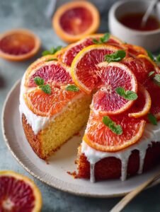 Blood Orange Yogurt Cake