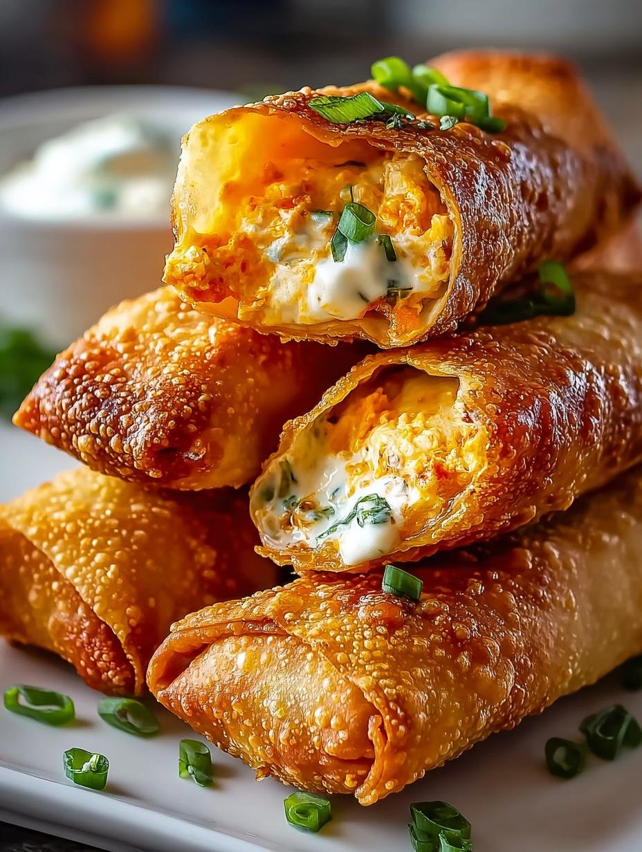 Buffalo Chicken Dip Egg Rolls: A Crispy Party Favorite 1 Buffalo Chicken Dip Egg