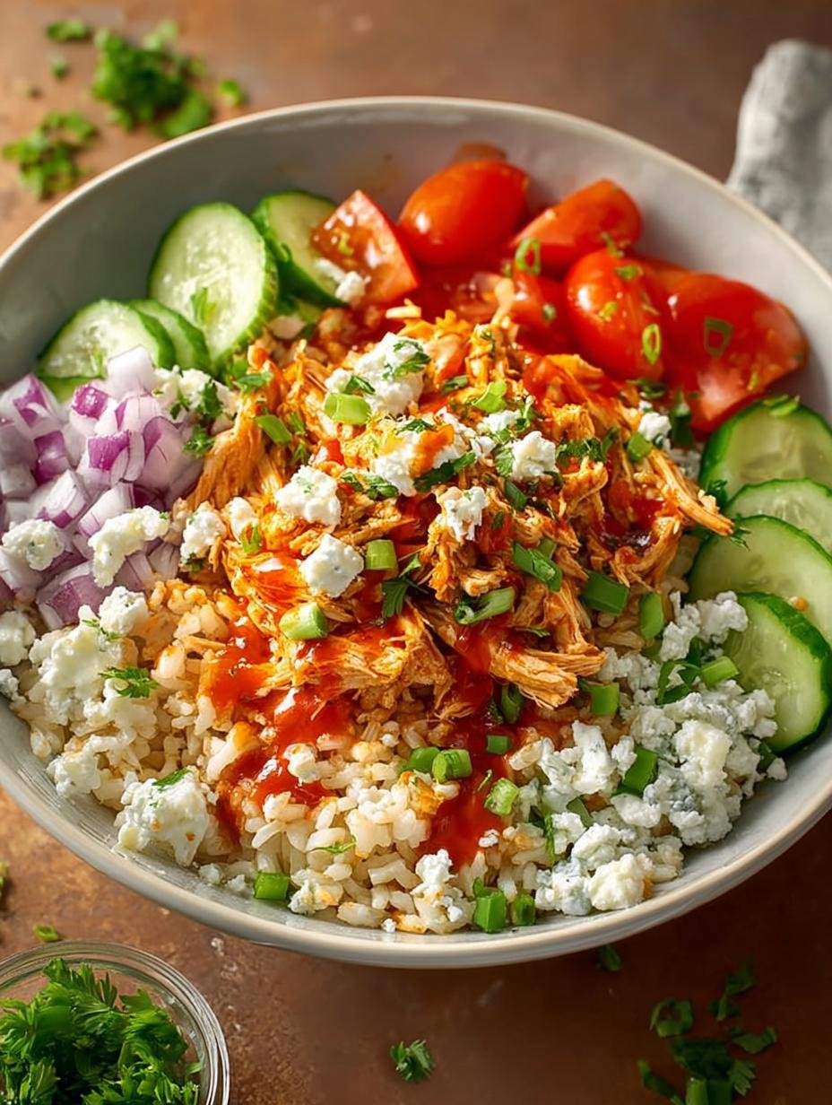 Delicious Buffalo Chicken Rice Bowls for Dinner - Buffalo Chicken Rice Bowls - additional detail