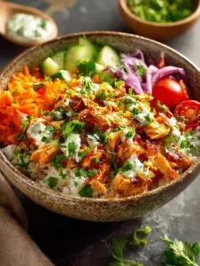 Buffalo Chicken Rice Bowls
