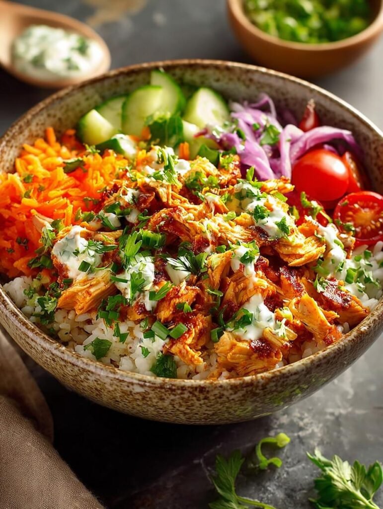 Buffalo Chicken Rice Bowls