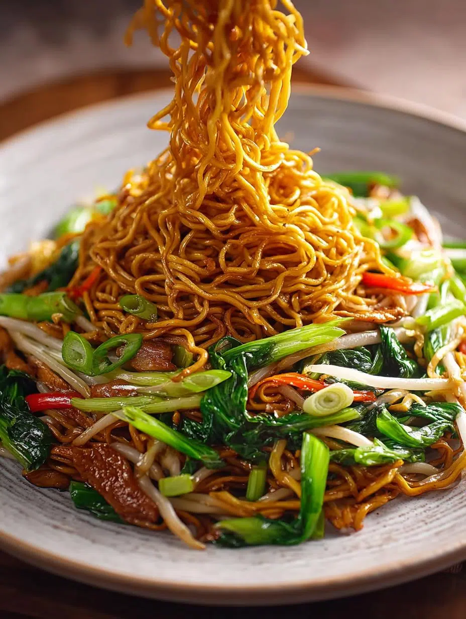 Cantonese Chow Mein with Beef & Veggies: A Flavorful Delight - Cantonese Chow Mein with - main visual representation