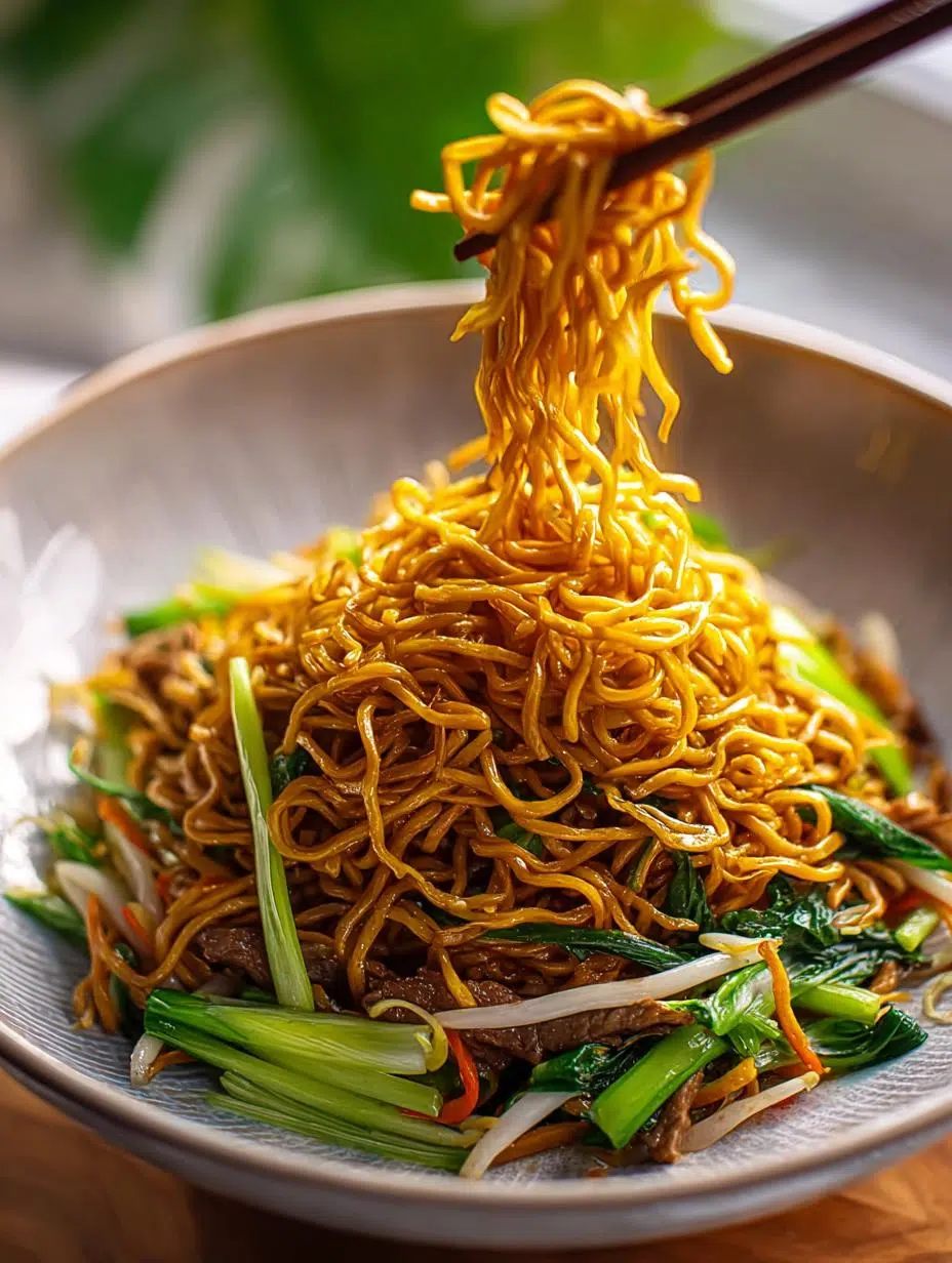 Cantonese Chow Mein with Beef & Veggies: A Flavorful Delight - Cantonese Chow Mein with - additional detail