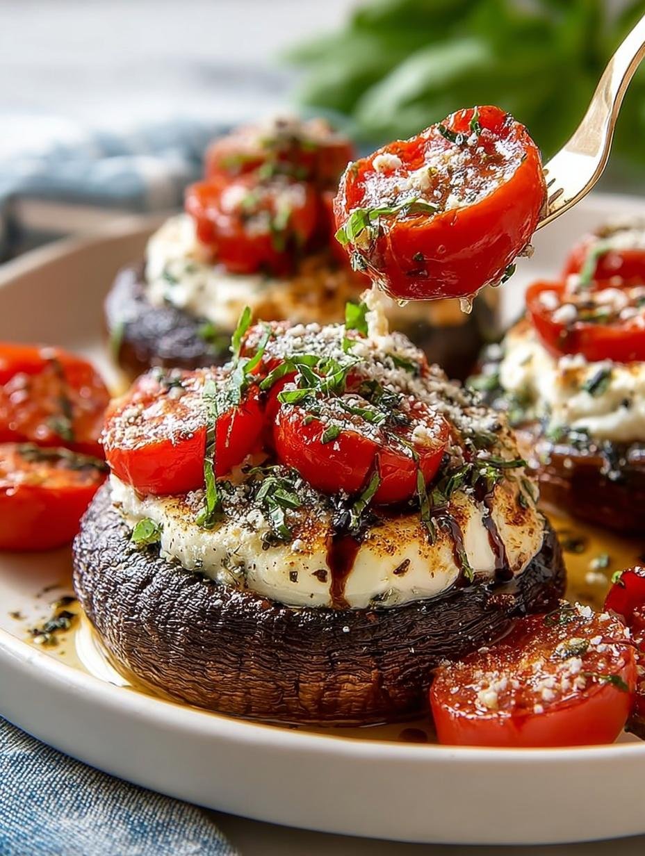 Caprese Stuffed Portobello Mushrooms: 4 Savory Delights - Caprese Stuffed Portobello Mushrooms - main visual representation