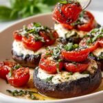Caprese Stuffed Portobello Mushrooms