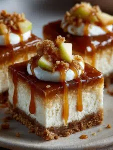Caramel Apple Cheesecake Bars: A Fall Delight 7 Caramel Apple Cheesecake Bars