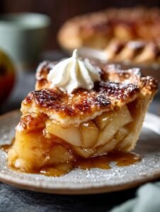 Caramel Pear Pie