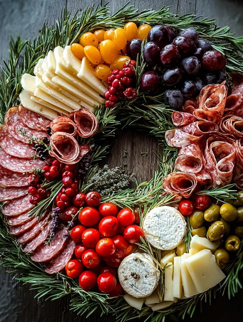 Festive Charcuterie Wreath to Impress Your Guests - Charcuterie Wreath - main visual representation