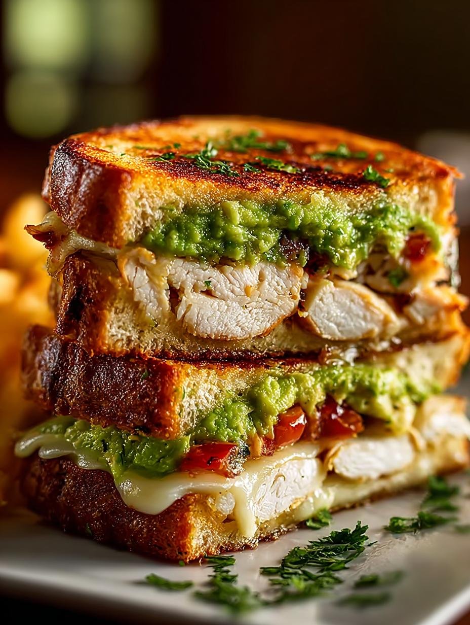 Chicken Avocado Melt Sandwich