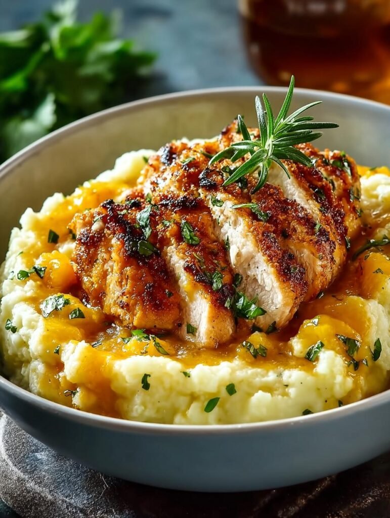 Chicken Mashed Potato Bowls