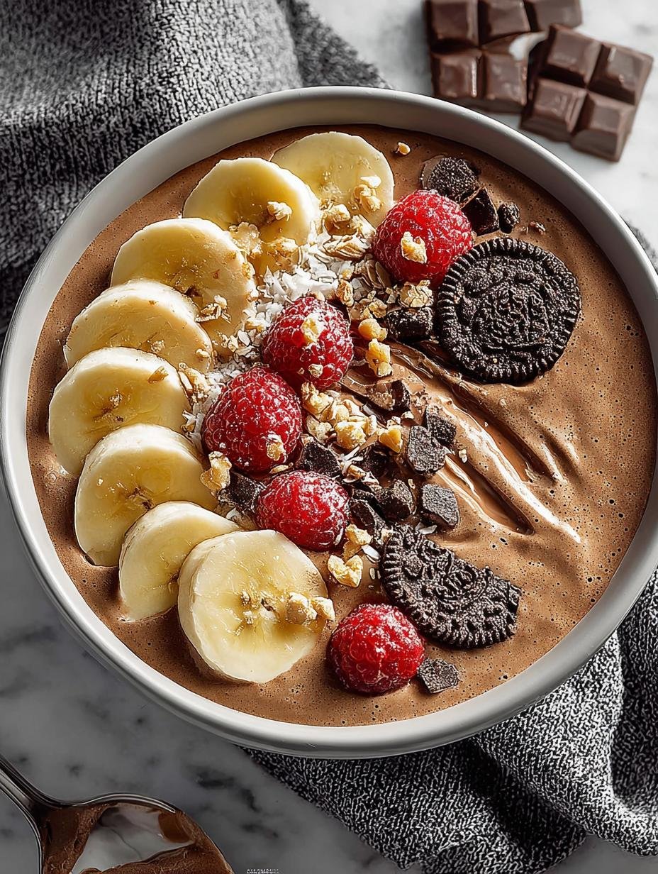 Chocolate Banana Smoothie Bowl: 5 Minute Delight - Chocolate Banana Smoothie Bowl - additional detail
