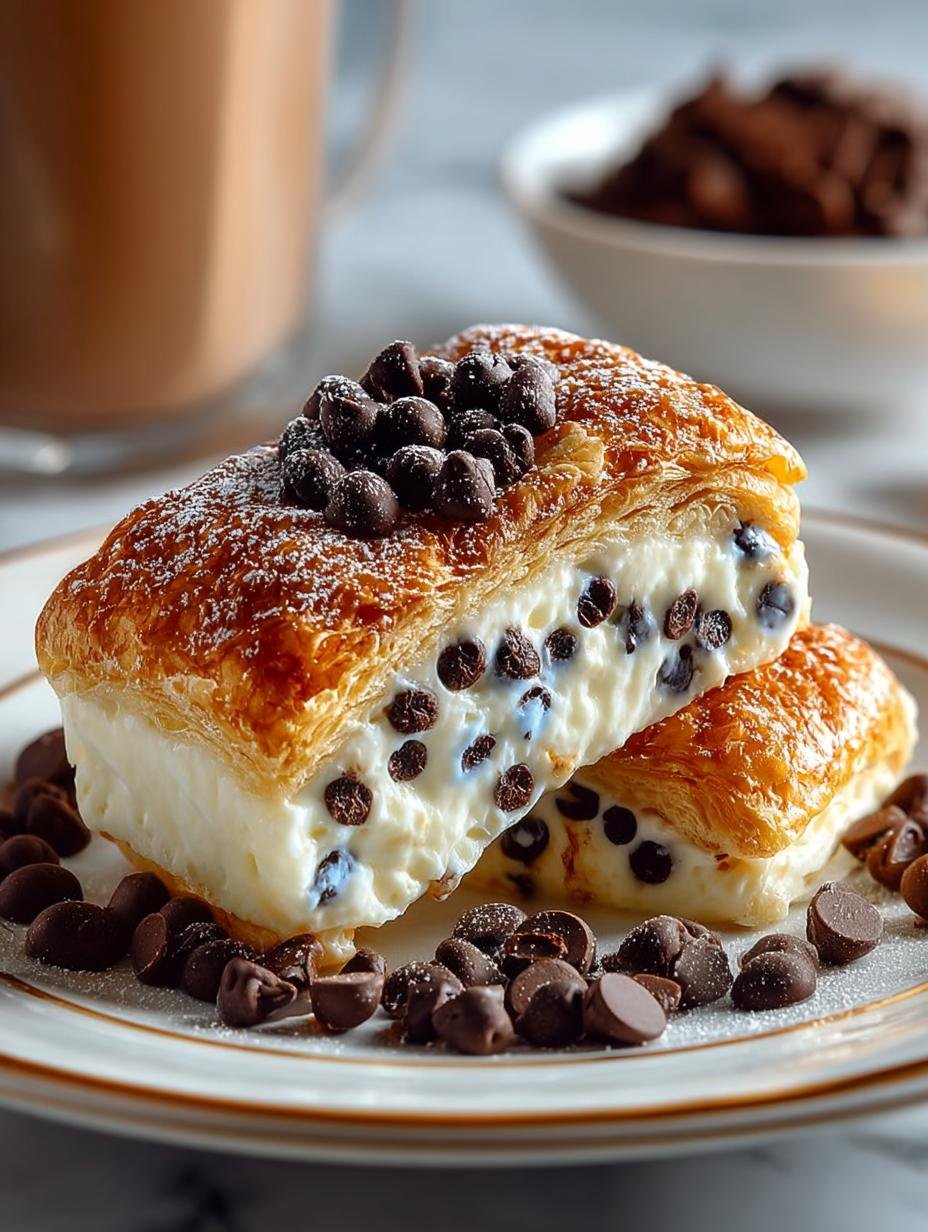 Chocolate Chip Vanilla Custard: 12 Decadent Brioches - Chocolate Chip Vanilla Custard - additional detail