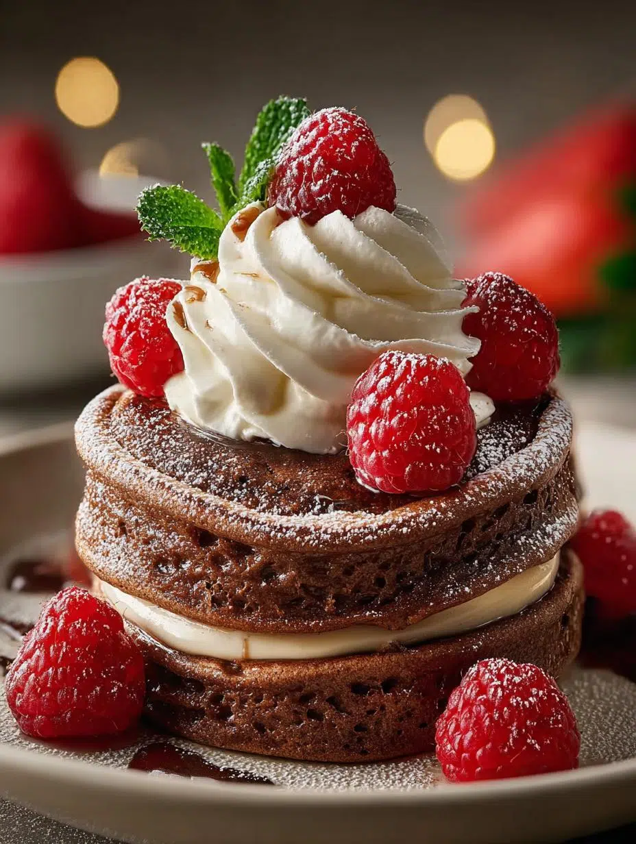 Chocolate Eggnog Souffle Pancakes: A Festive Delight - Chocolate Eggnog Souffle Pancakes - main visual representation