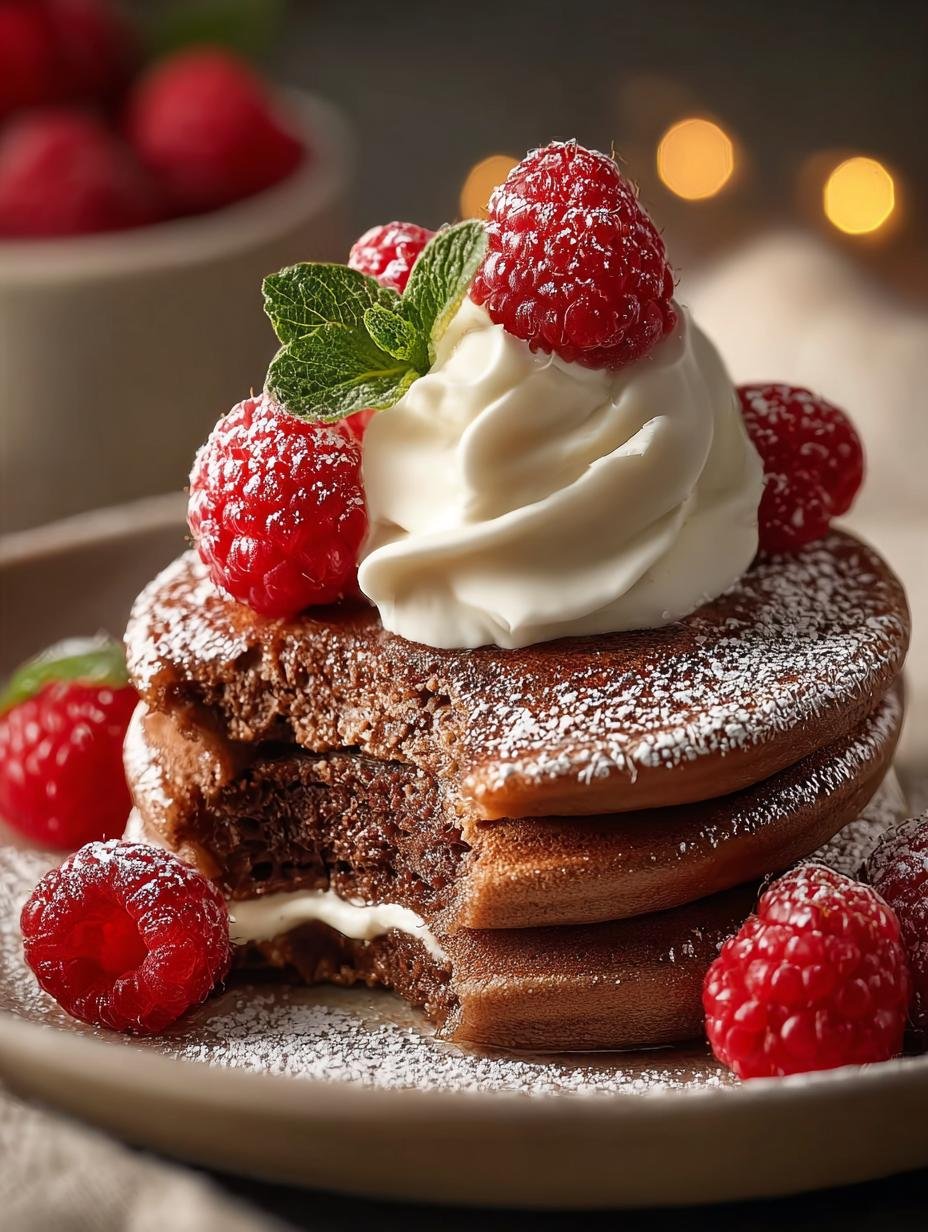 Chocolate Eggnog Souffle Pancakes: A Festive Delight - Chocolate Eggnog Souffle Pancakes - additional detail