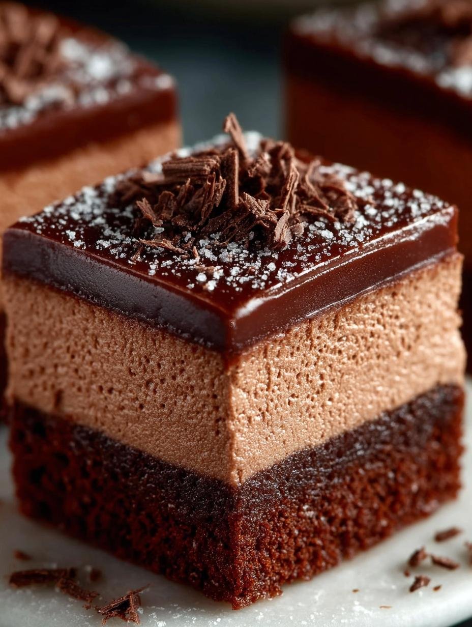 Chocolate Mousse Brownies: 7 Layers of Pure Indulgence - Chocolate Mousse Brownies - main visual representation