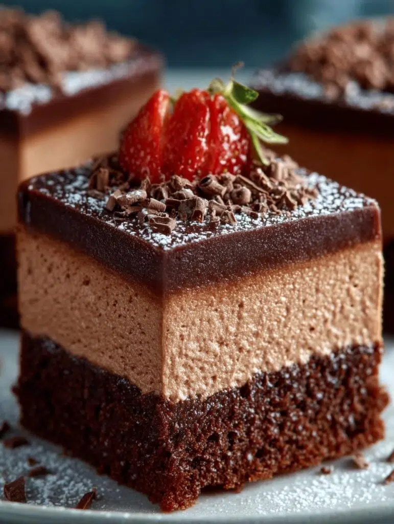 Chocolate Mousse Brownies