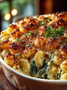 Creamed Spinach Mac Cheese