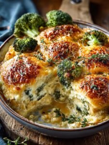 Creamy Broccoli Cheddar Casserole