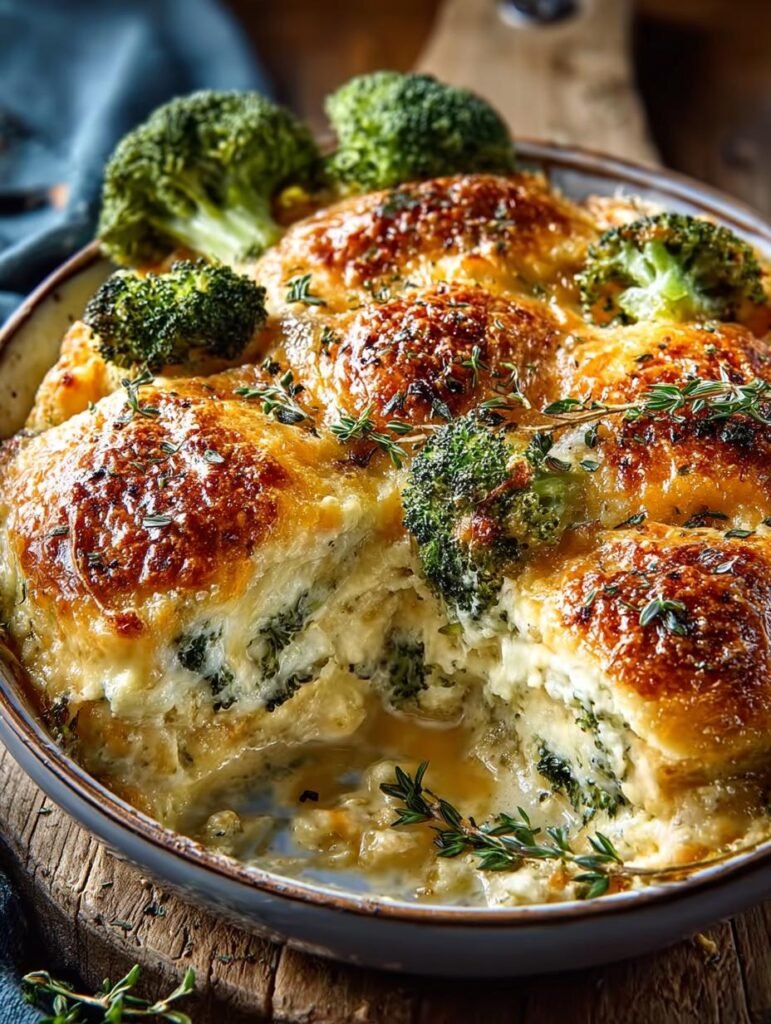 Creamy Broccoli Cheddar Casserole