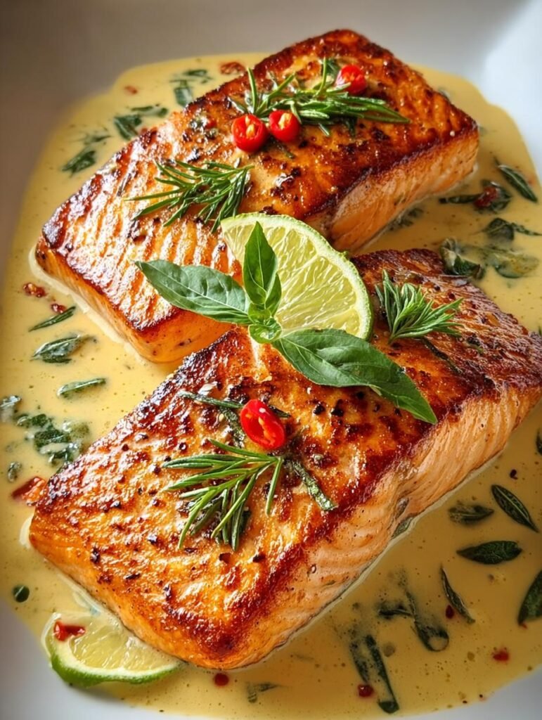 Creamy Coconut Lime Salmon