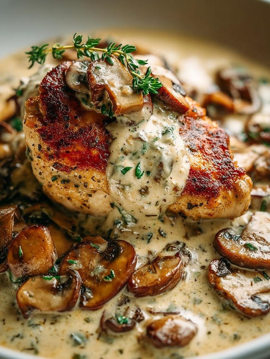 Deliciously Creamy Mushroom Chicken for Quick Dinners - Creamy Mushroom Chicken - additional detail