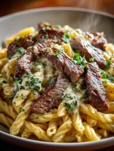 Creamy Steak Pasta