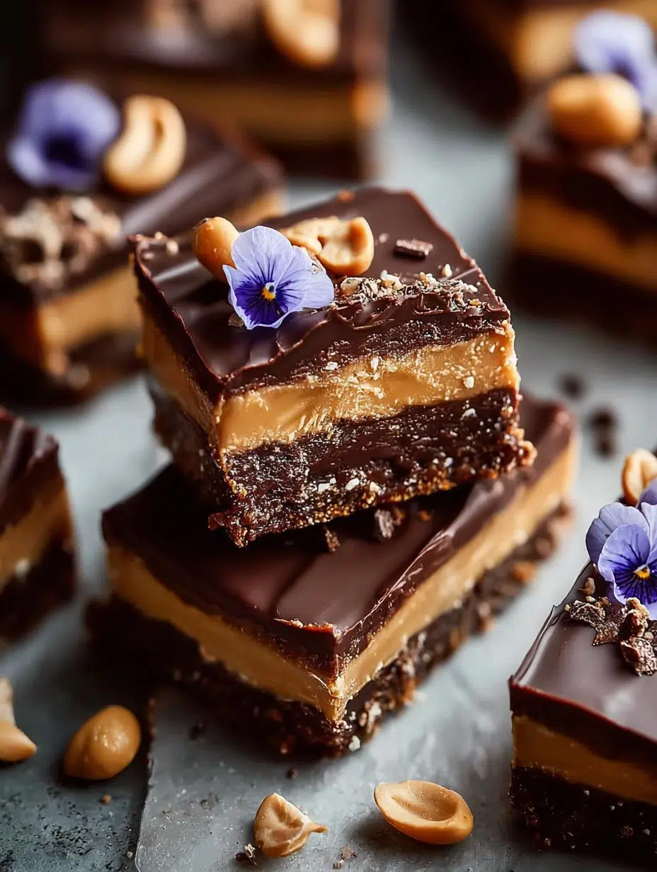 Creamy Vegan Chocolate Peanut Butter Fudge Bars You’ll Love - Creamy Vegan Chocolate Peanut - main visual representation