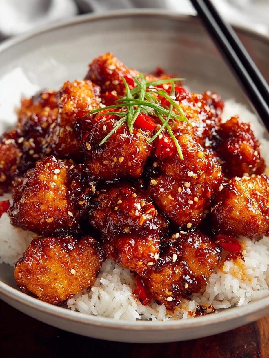 The Best Crispy General Tso's Chicken Recipe 2 The Best Crispy General Tso's Chicken Recipe - Crispy General Tsos Chicken - main visual representation